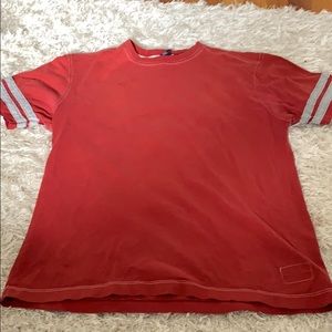 Red short sleeve shirt